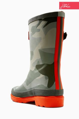 Black Little Joule Camo Welly